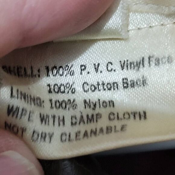 Envoy Large faux leather coat vintage 60s 70s - Picture 6 of 12